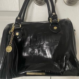 Steve Madden monogram shoulder tote bag